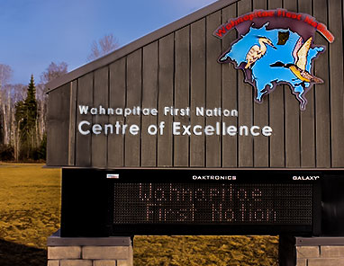 Wahnapitae First Nation Communication and Governance page mobile