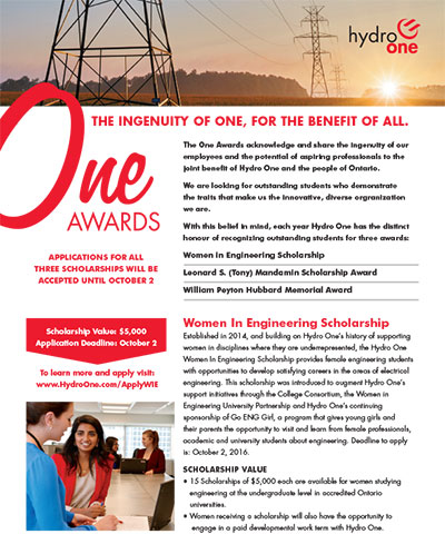 One Awards Fact Sheet