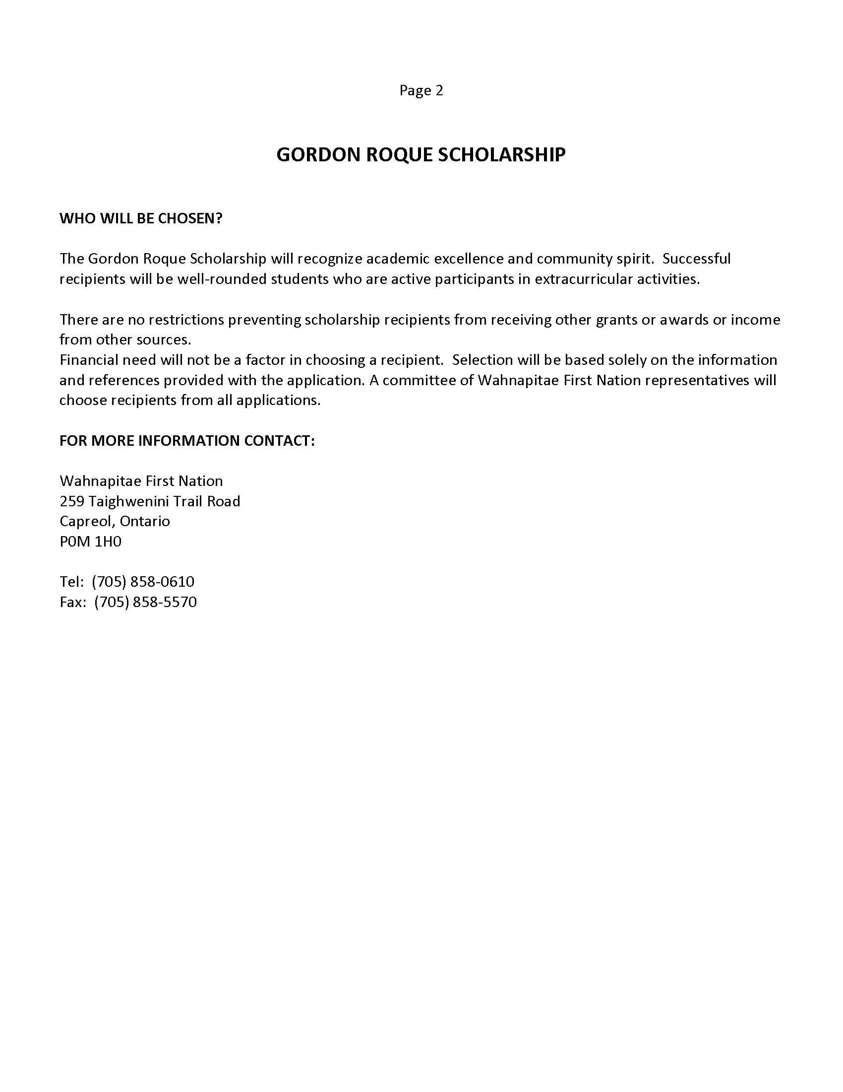 GORDON ROQUE SHCOLARSHIP july2025 Page 2