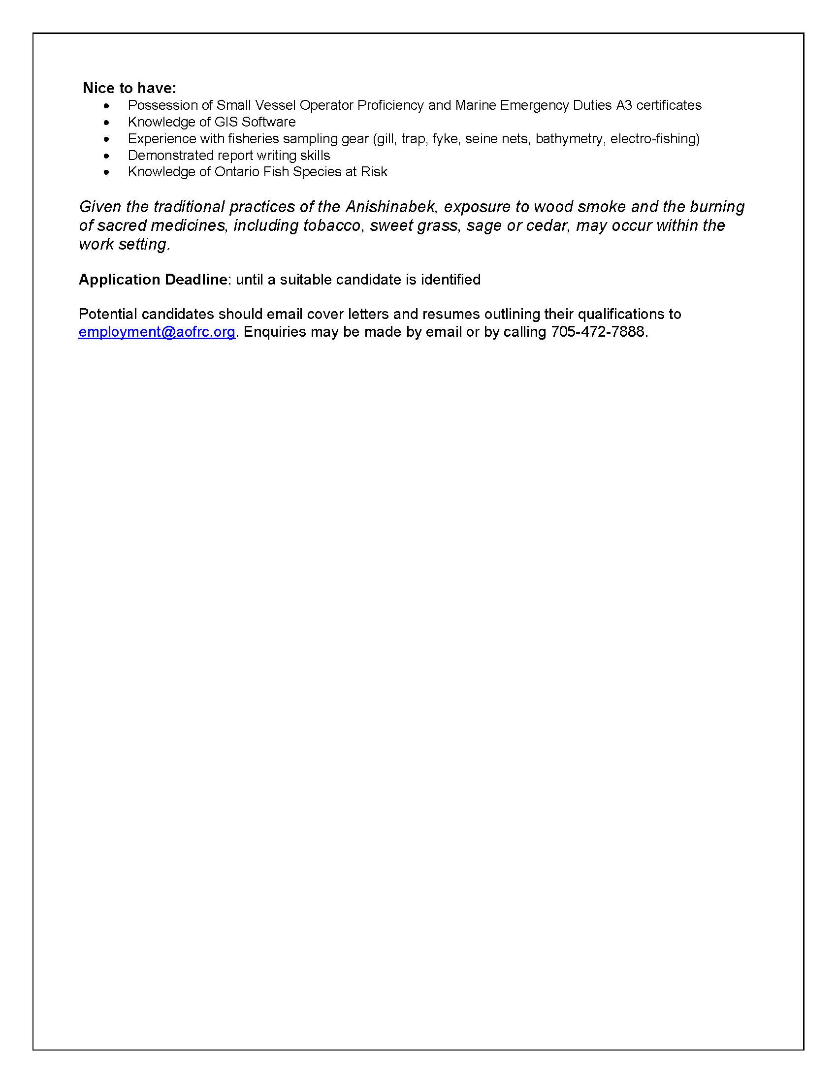 Intern Job Posting Page 2