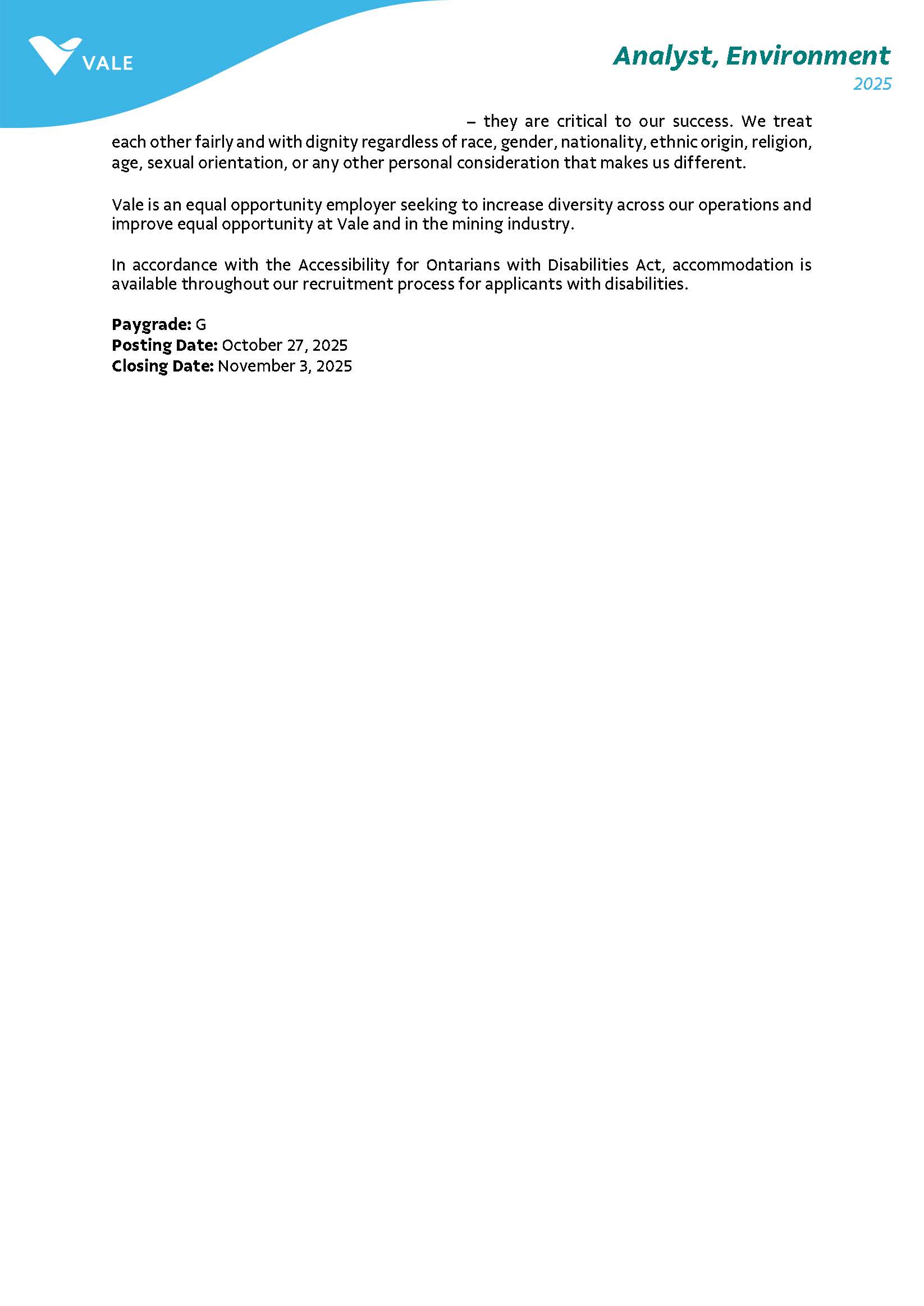 Job Posting Analyst Environment Page 3