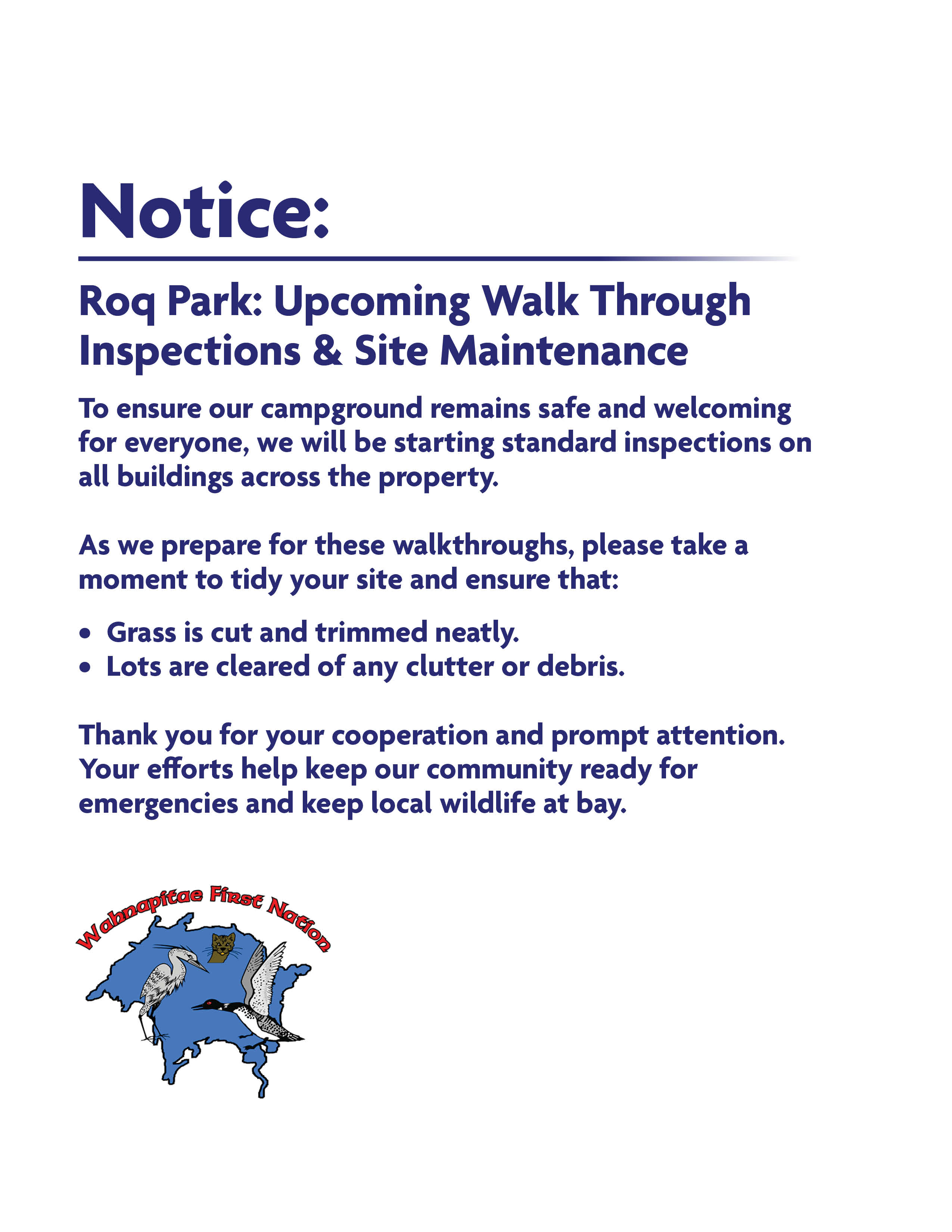 notice roq parq inspections june2026