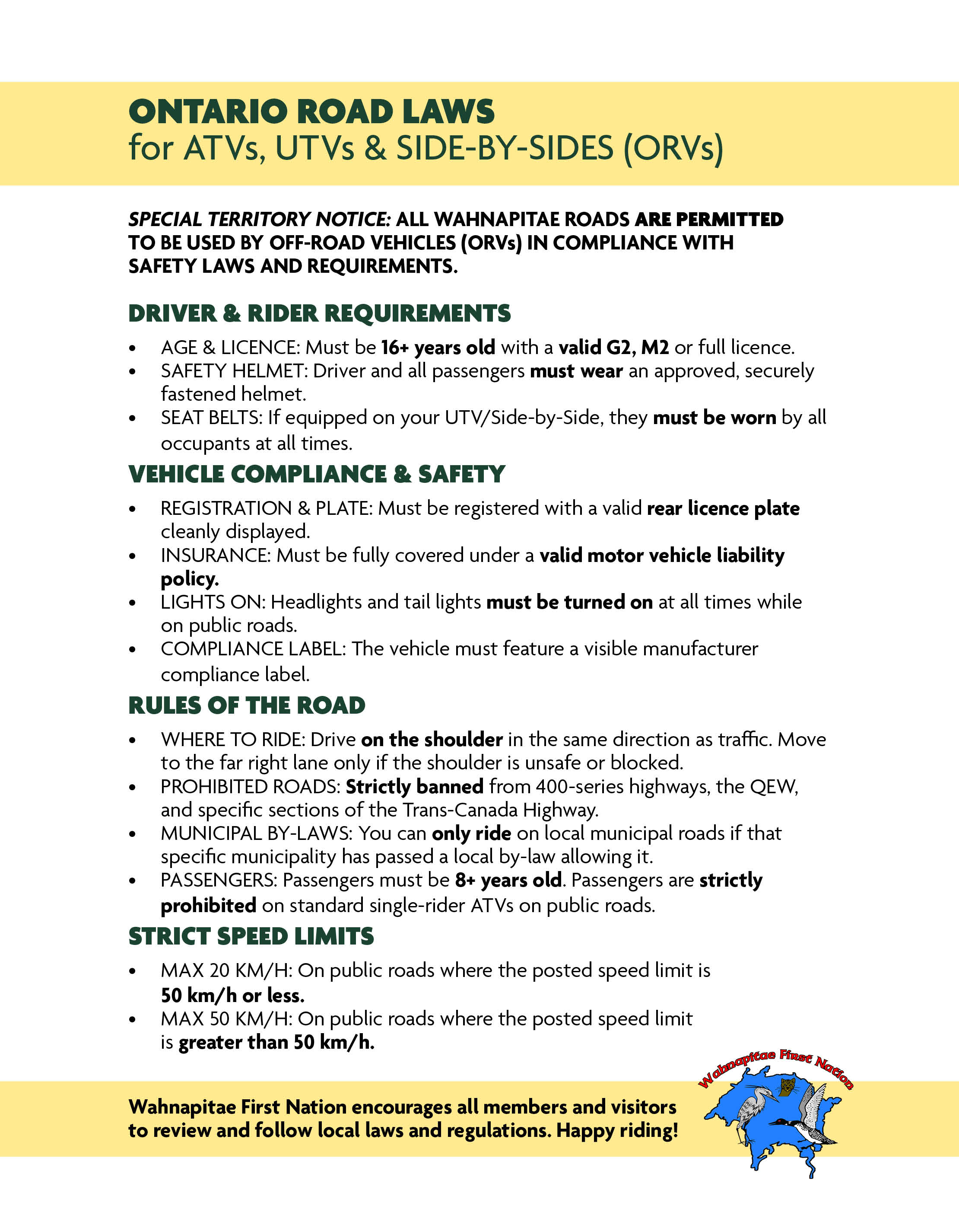 atv utv laws safety on roads sep2026