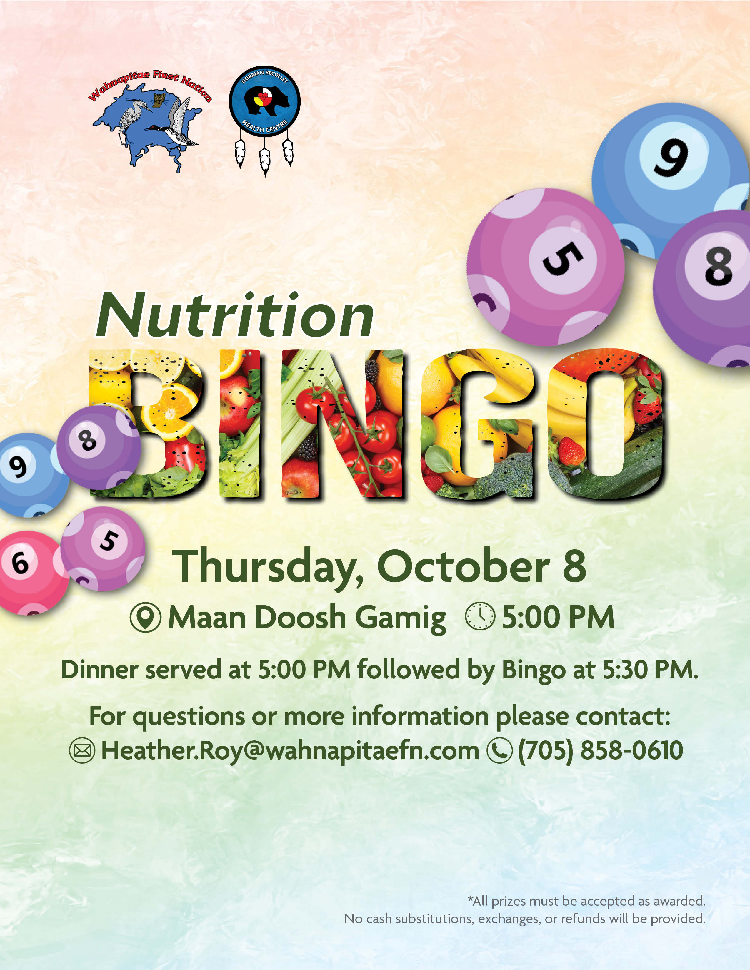 Nutrition Bingo