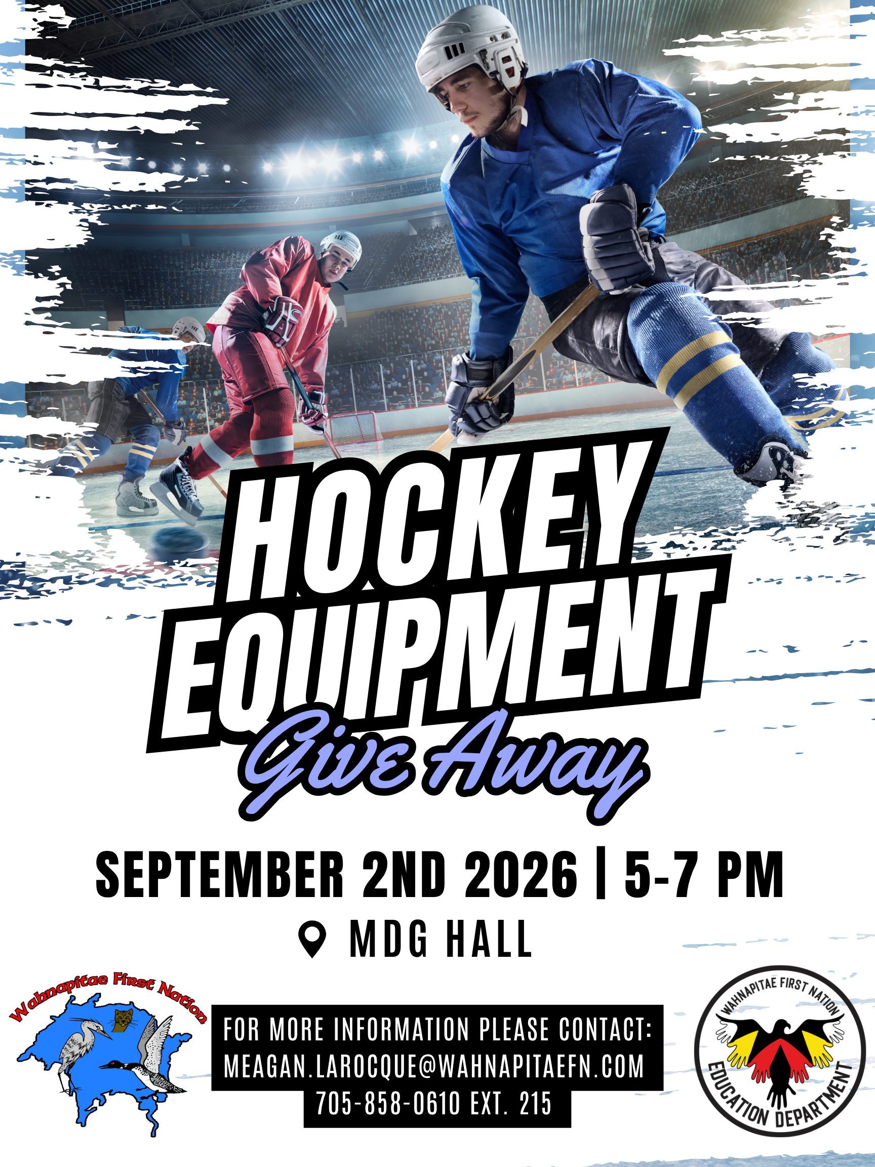 Hockey Equipment Giveaway