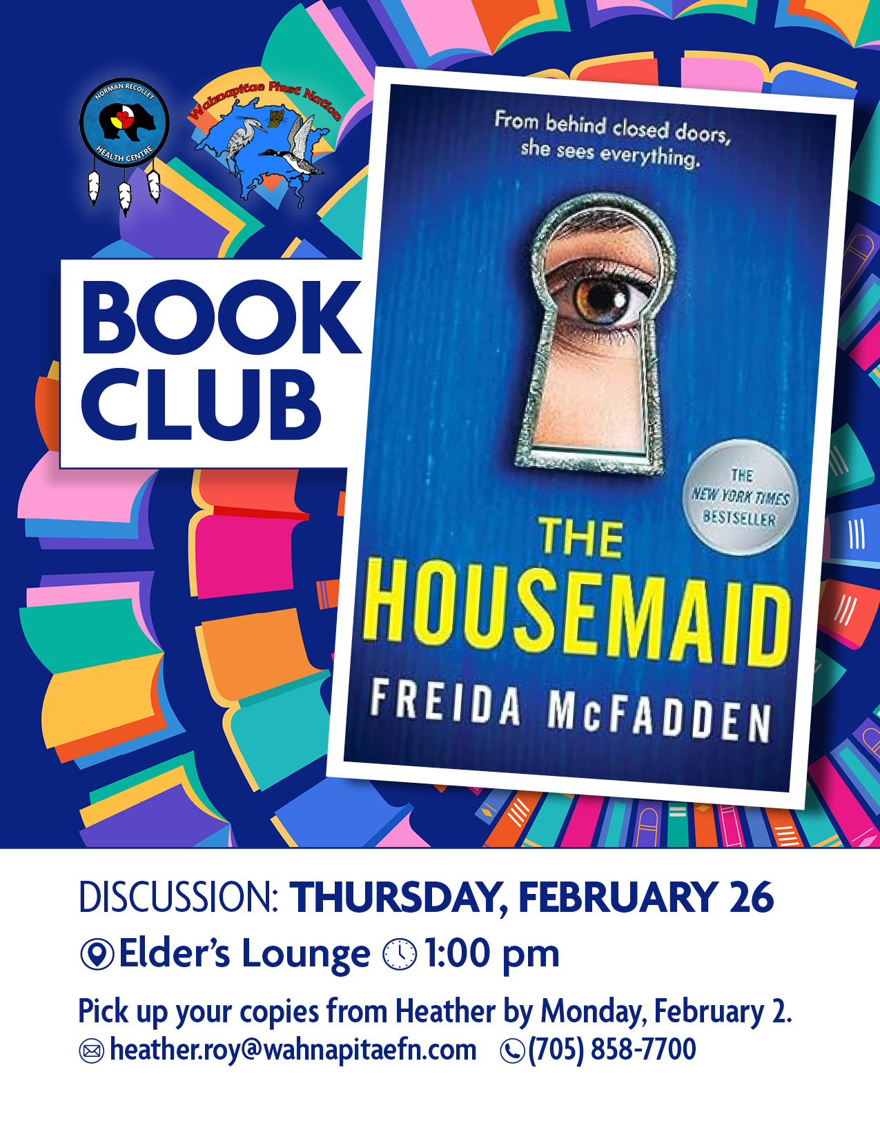 Book Club - Discussion Meeting Flyer