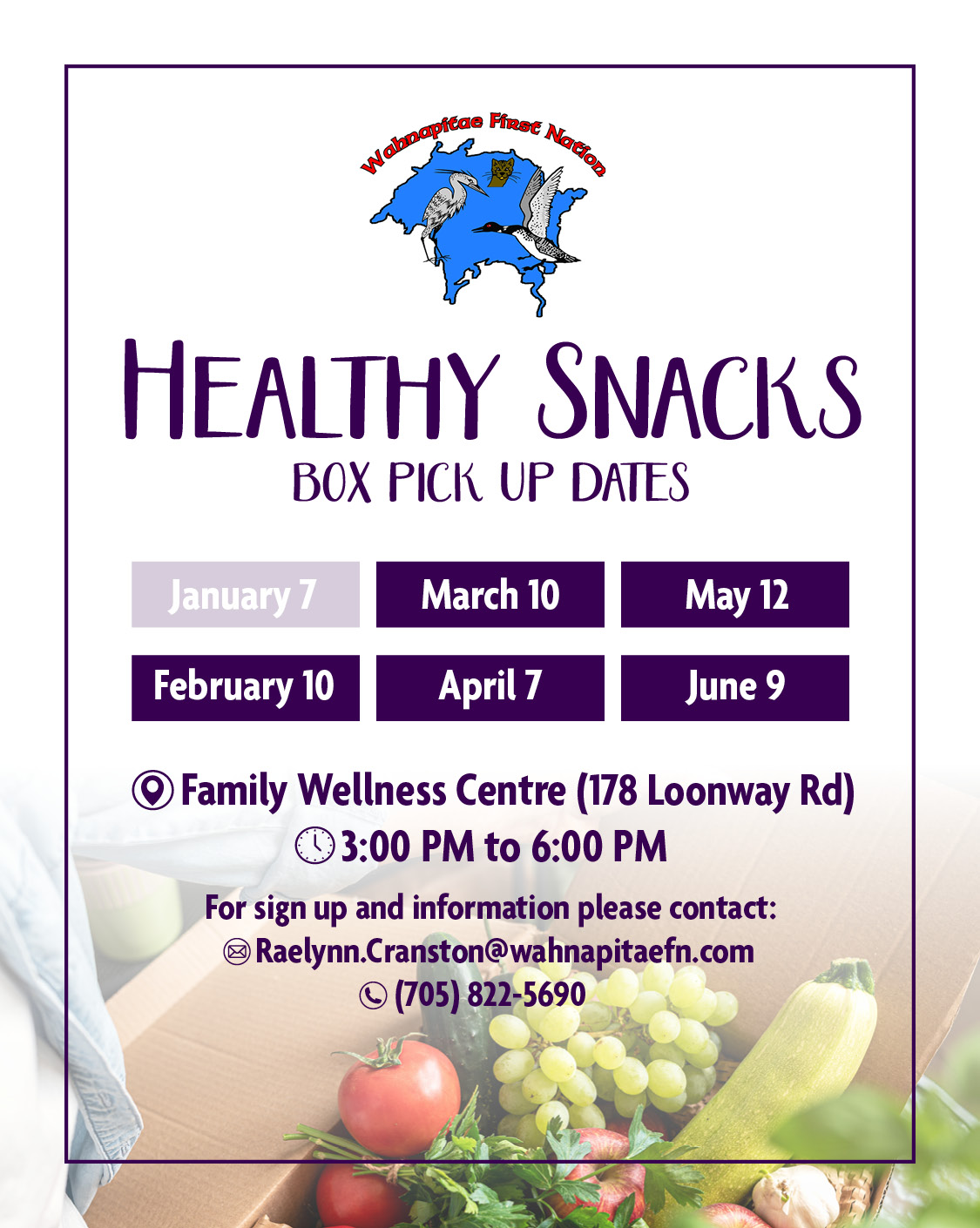 Healthy Snacks - Blue Bin Program