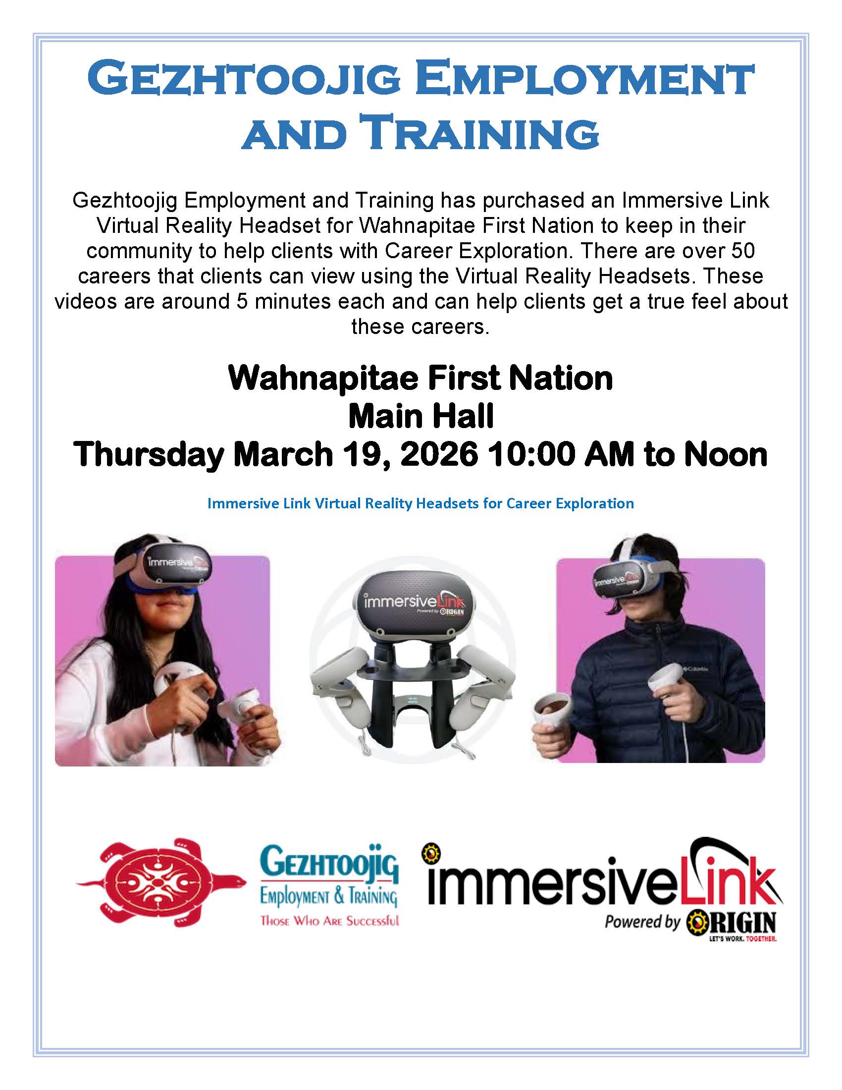 Gezhtoojig Flyer - VR Headset - March 2026